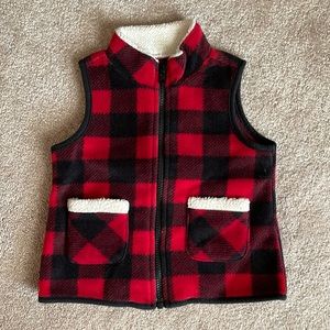 Goodlad red and black checked 24 months size vest